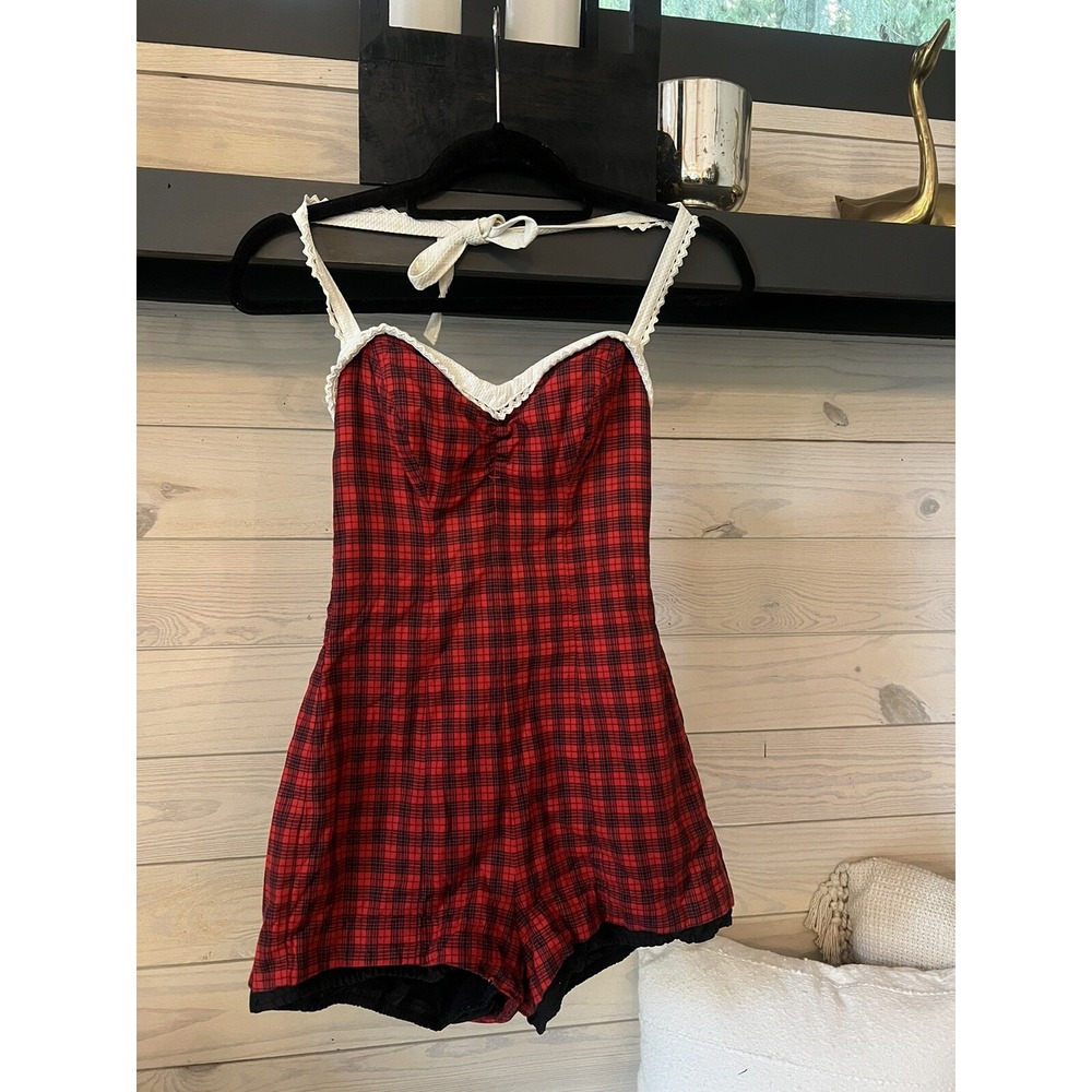 Vintage 1950s Catalina by‎ California Creator Swimsuit One-Piece Back Zip Pin Up